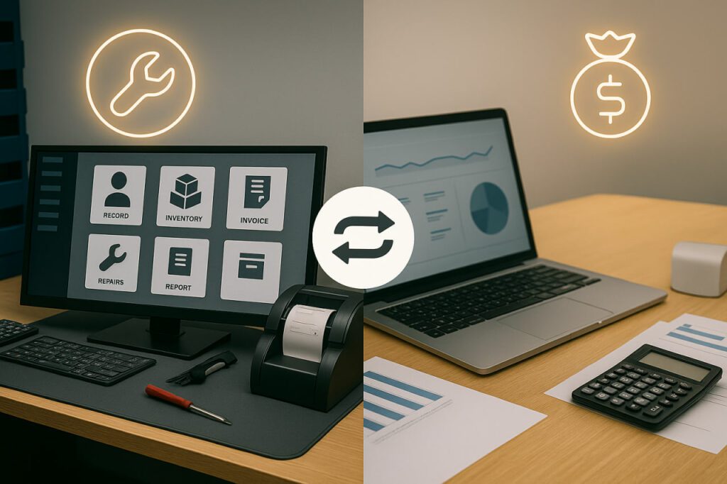 Repair Shop Software vs Accounting Software