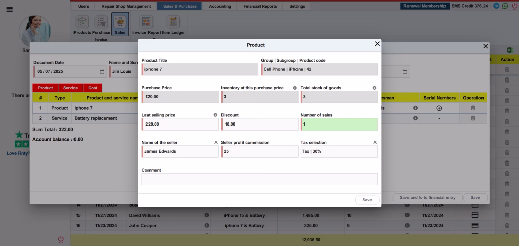 Commission Tracking 3 Automatic Commission Calculation